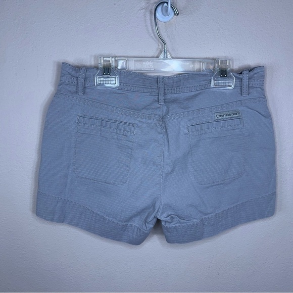 SIZE 2 CALVIN KLEIN GREIGE GREY BEIGE KHAKI SHORTS LIGHTWEIGHT - Picture 4 of 9